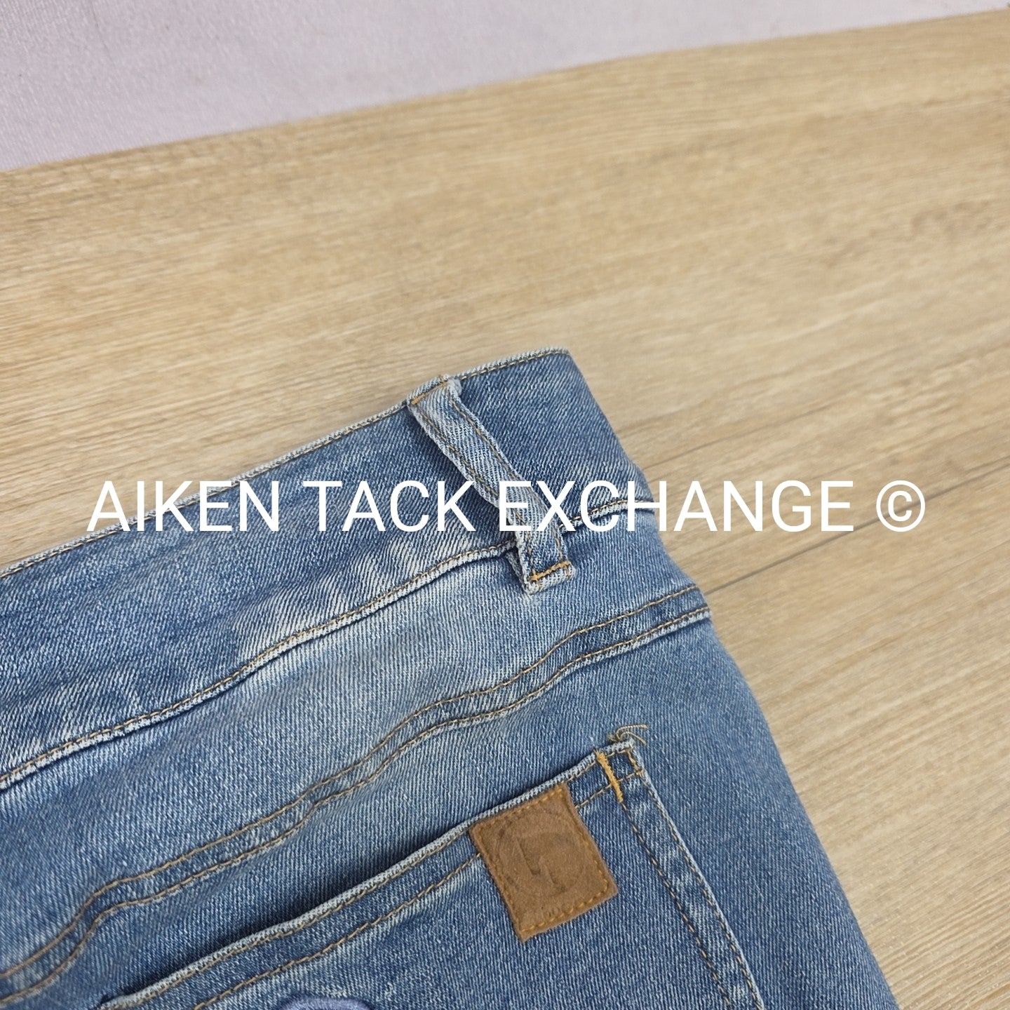 Horze Silicone Grip Full Seat Denim Breeches, Women's 28