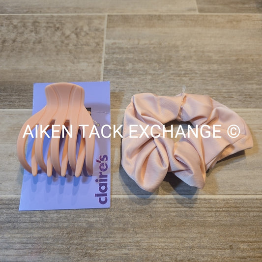 Claire's Hair Bundle - 1 Claw Clip, 1 Scrunchie