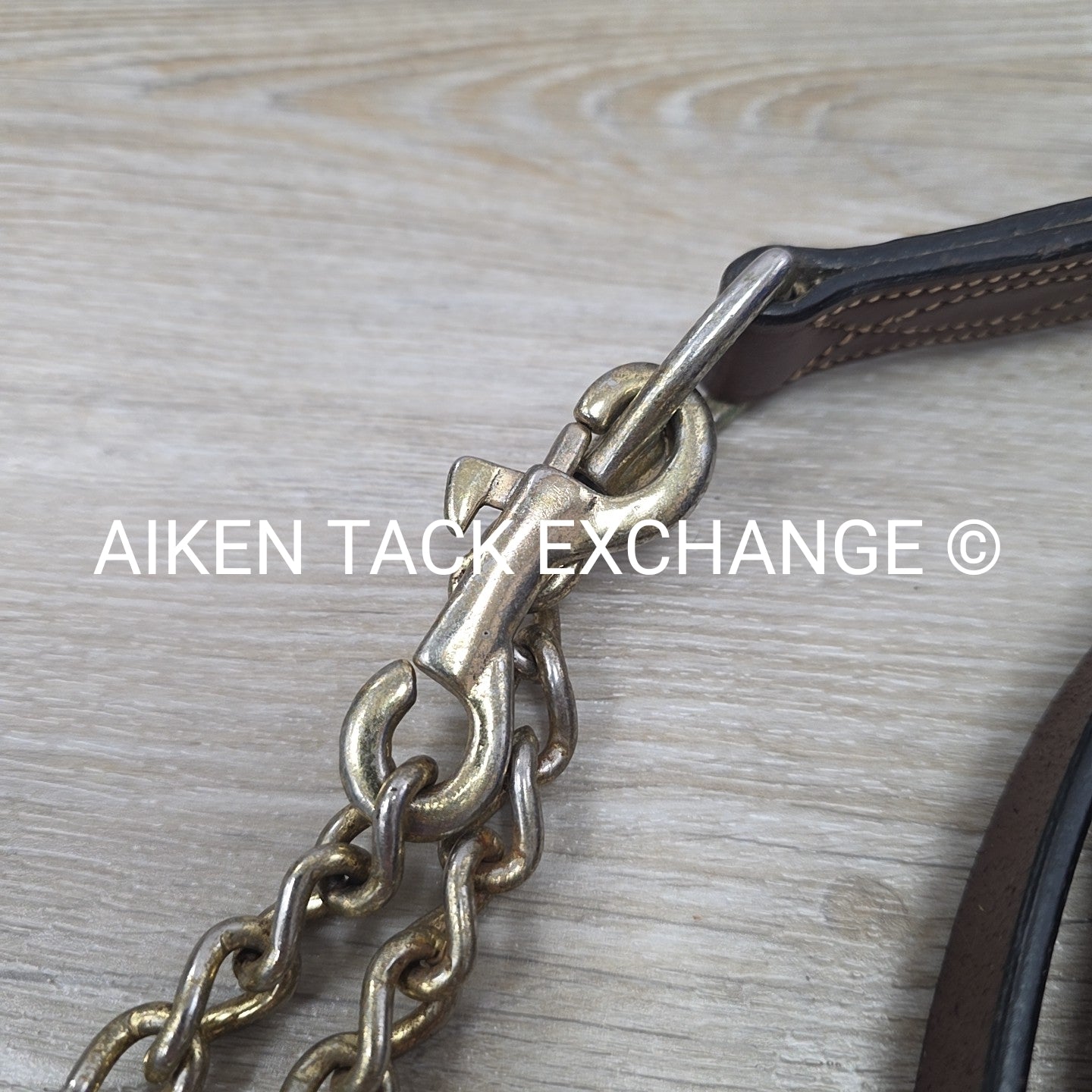 Leather Lead with Chain