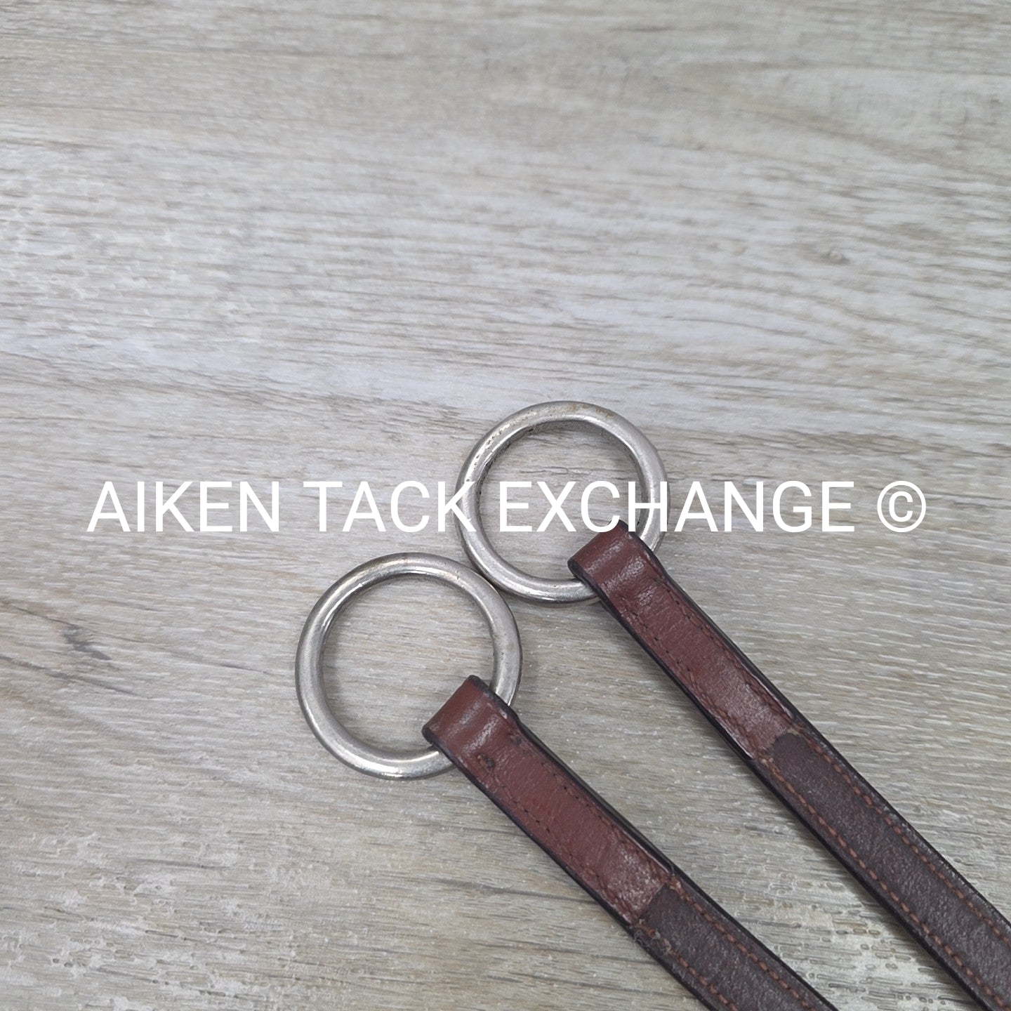 Fancy Stitched Round Raised Running Martingale Attachment, Brown