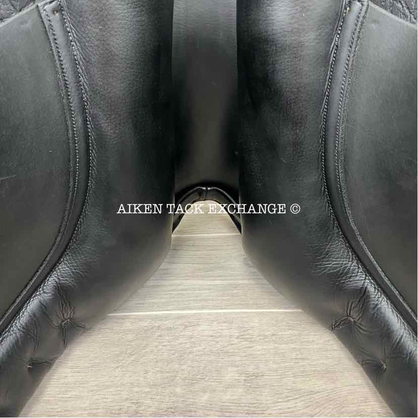 **SOLD** 2009 County Perfection Dressage Saddle, 17" Seat, Forward Flap, Medium Tree, Wool Flocked Panels