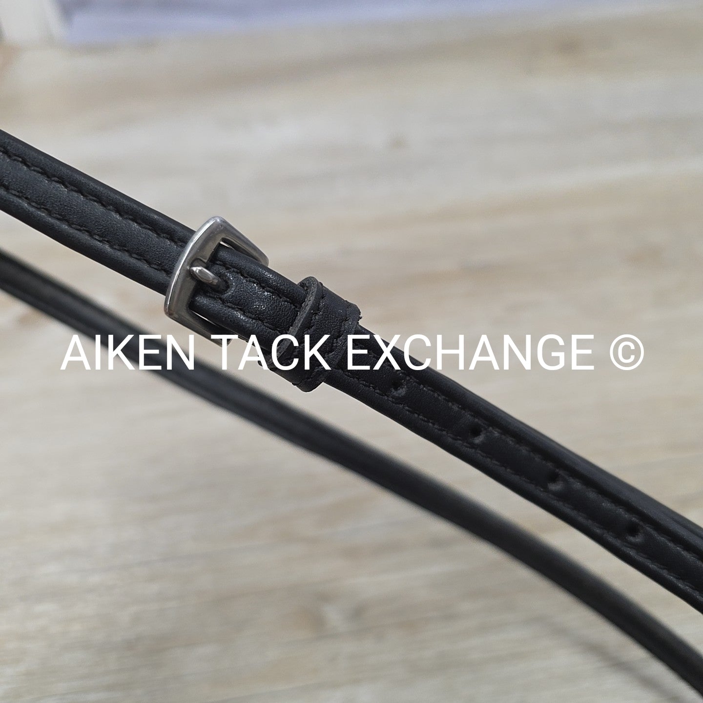 Synthetic Flat Running Martingale, Black, Size Cob