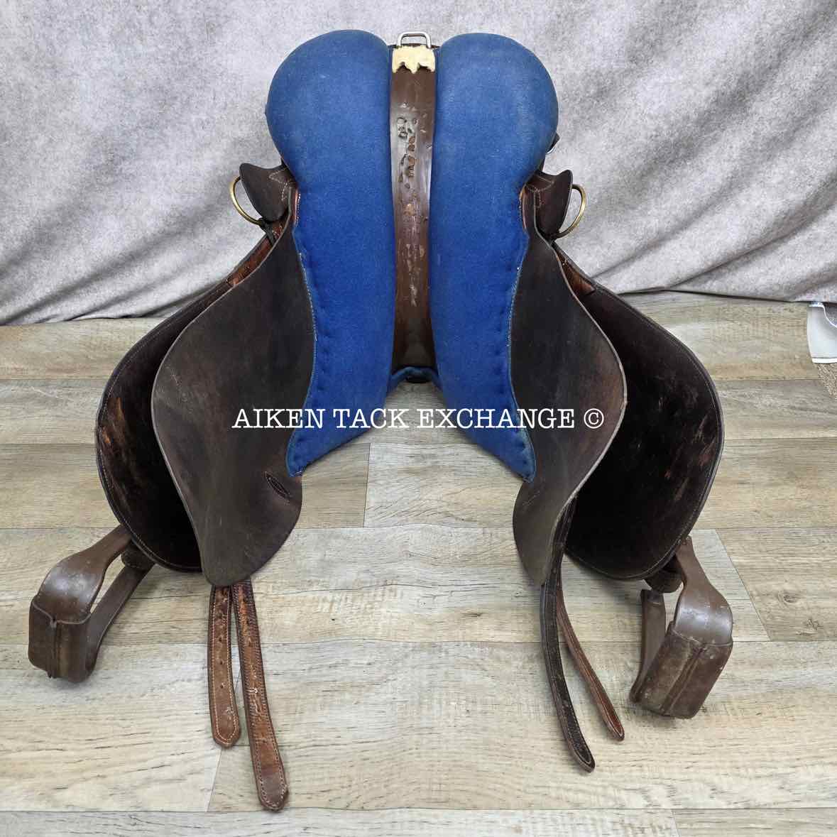 Syd Hill & Sons Australian Stock Saddle, 16" Seat (Western) - 18" Seat (English), MW/W Tree