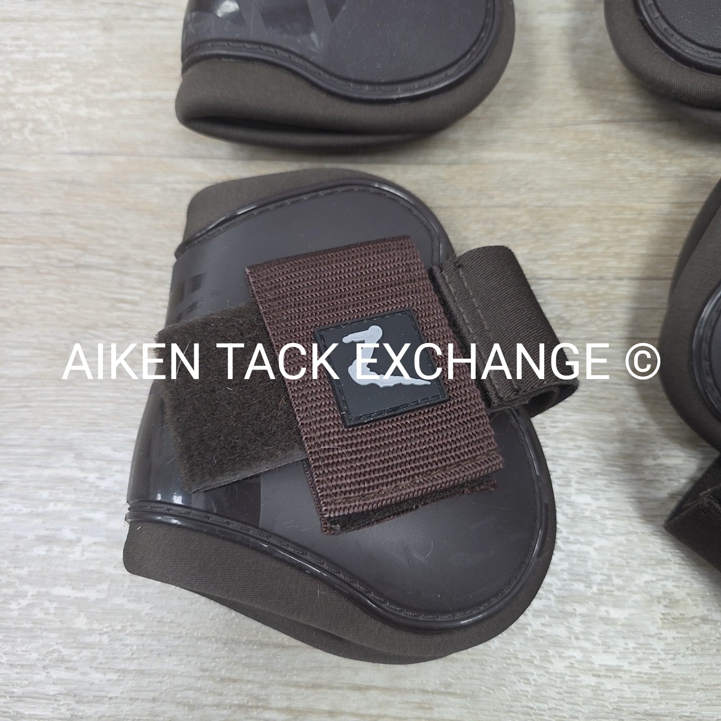 Horze Open Front Tendon Boot Set, Front & Hind, Brown, Size Full