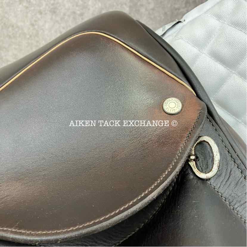 2020 Stackhouse & Ellis Monoflap Dressage Saddle, 17.5" Seat, Medium Wide Tree