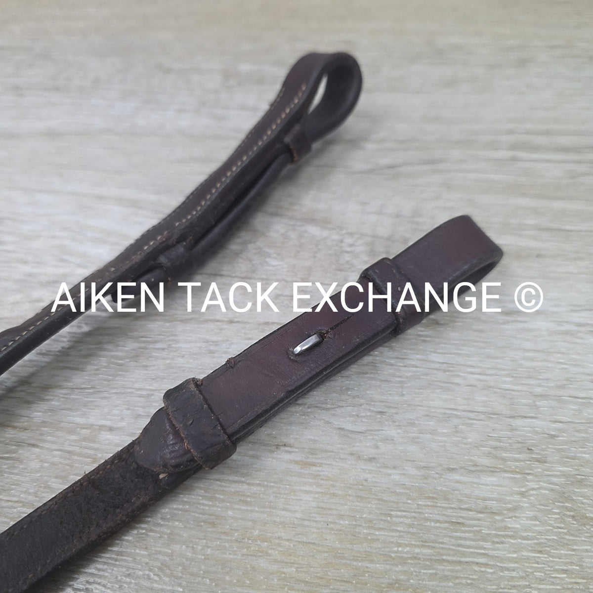 Fancy Stitched Laced Reins, Brown, 56"