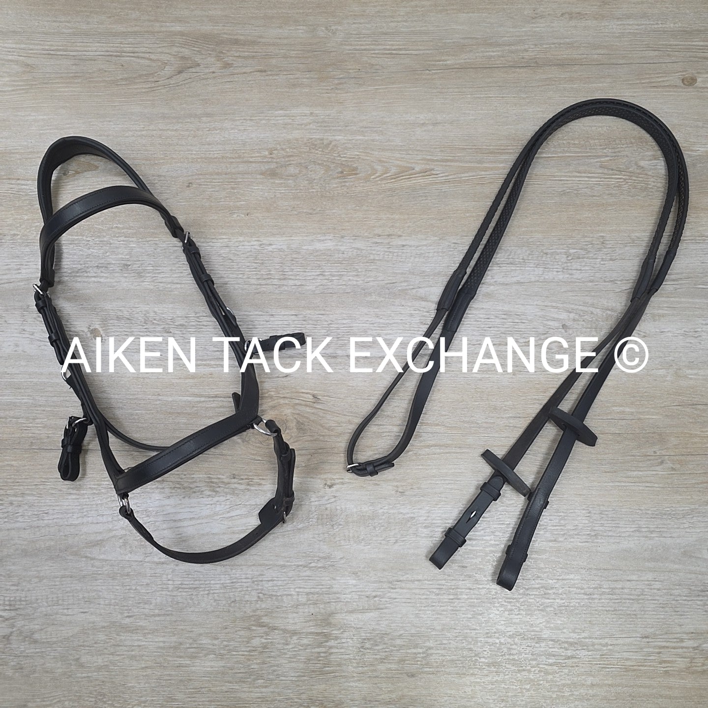 Horseware Micklem Original Bridle with Rubber Reins, Black, Size Full