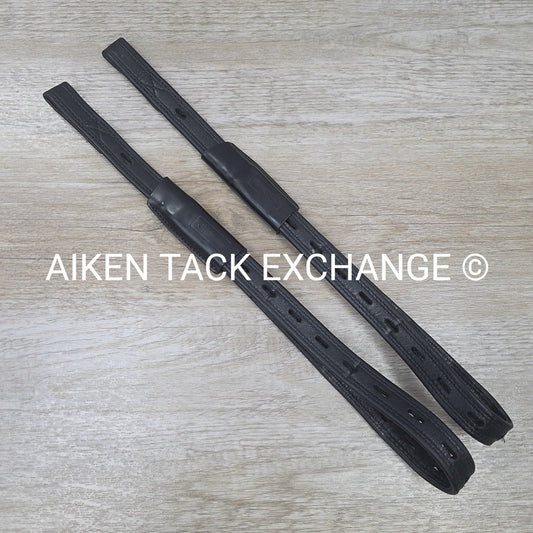 Prestige Single Strap Stirrup Leathers, Black, Size Medium