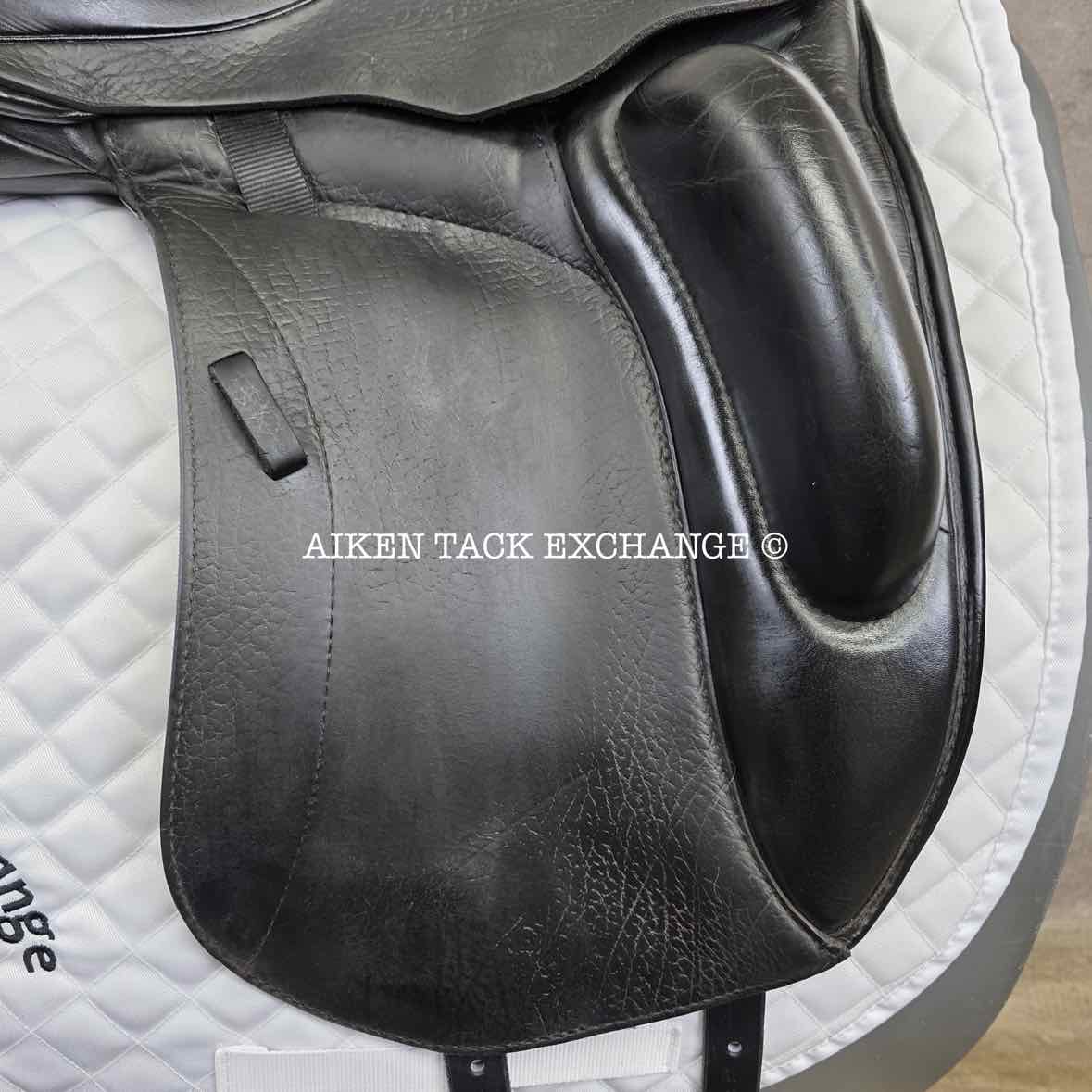 2015 Custom Saddlery Wolfgang Omni Monoflap Dressage Saddle, 17.5" Seat, Adjustable Tree, Wool Flocked Panels
