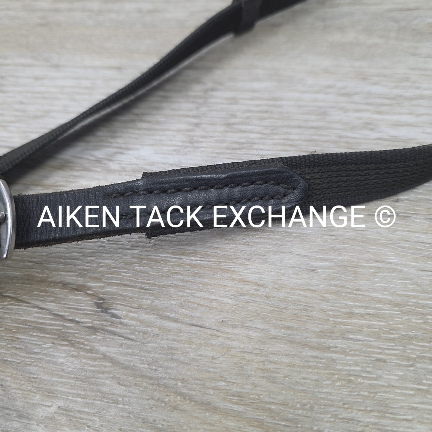 Rubberized Grip Reins with Hand Stops, Black, 60"