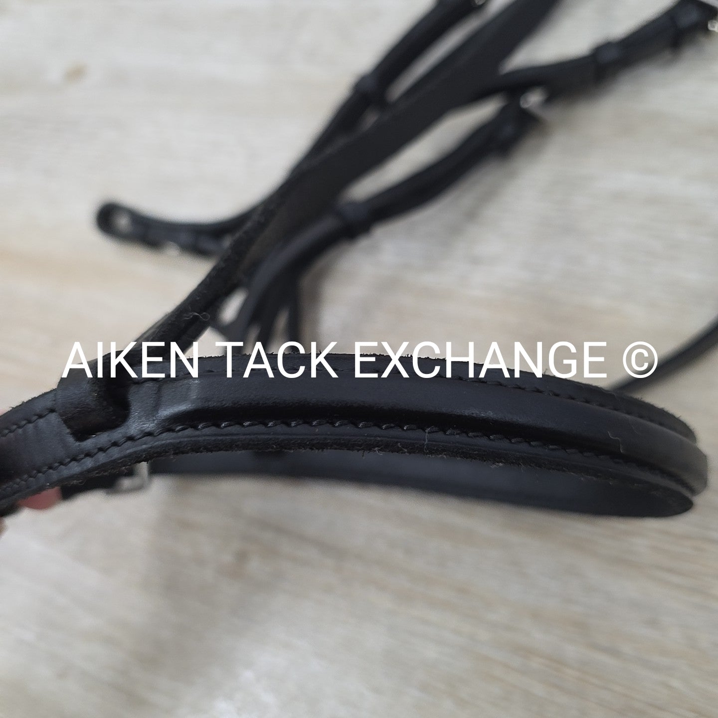 Courbette Plain Bridle Bridle, No Reins, Black, Size Full