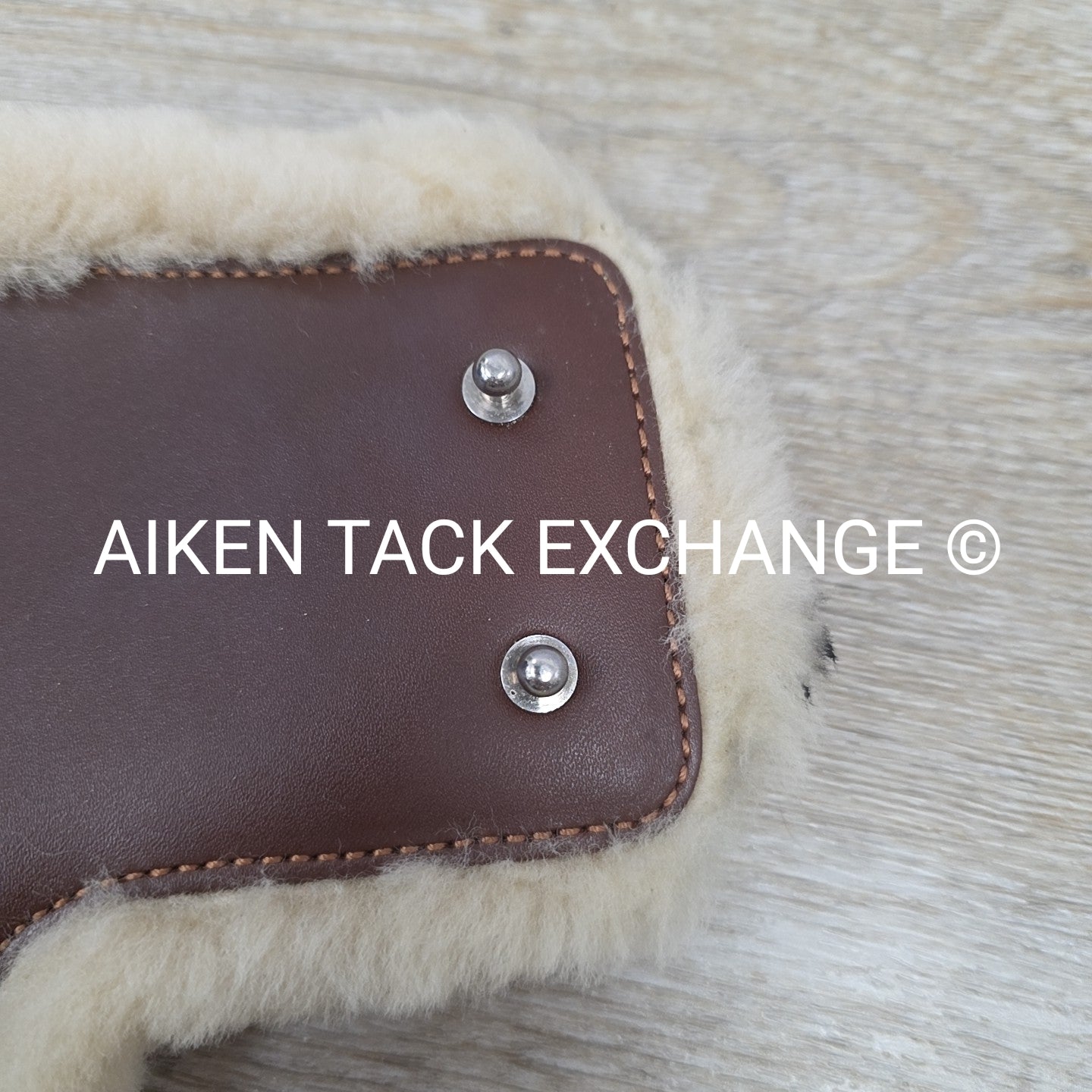 Prestige Sheepskin Lined Leather Hind Fetlock Boots, Brown, Size Large