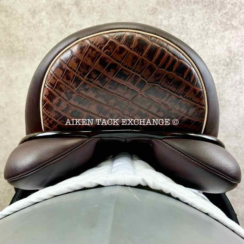 2022 MaxFlex Picasu Monoflap Dressage Saddle, 18" Seat, Flex Tree - Wide Fit, Wool Flocked Pony Panels