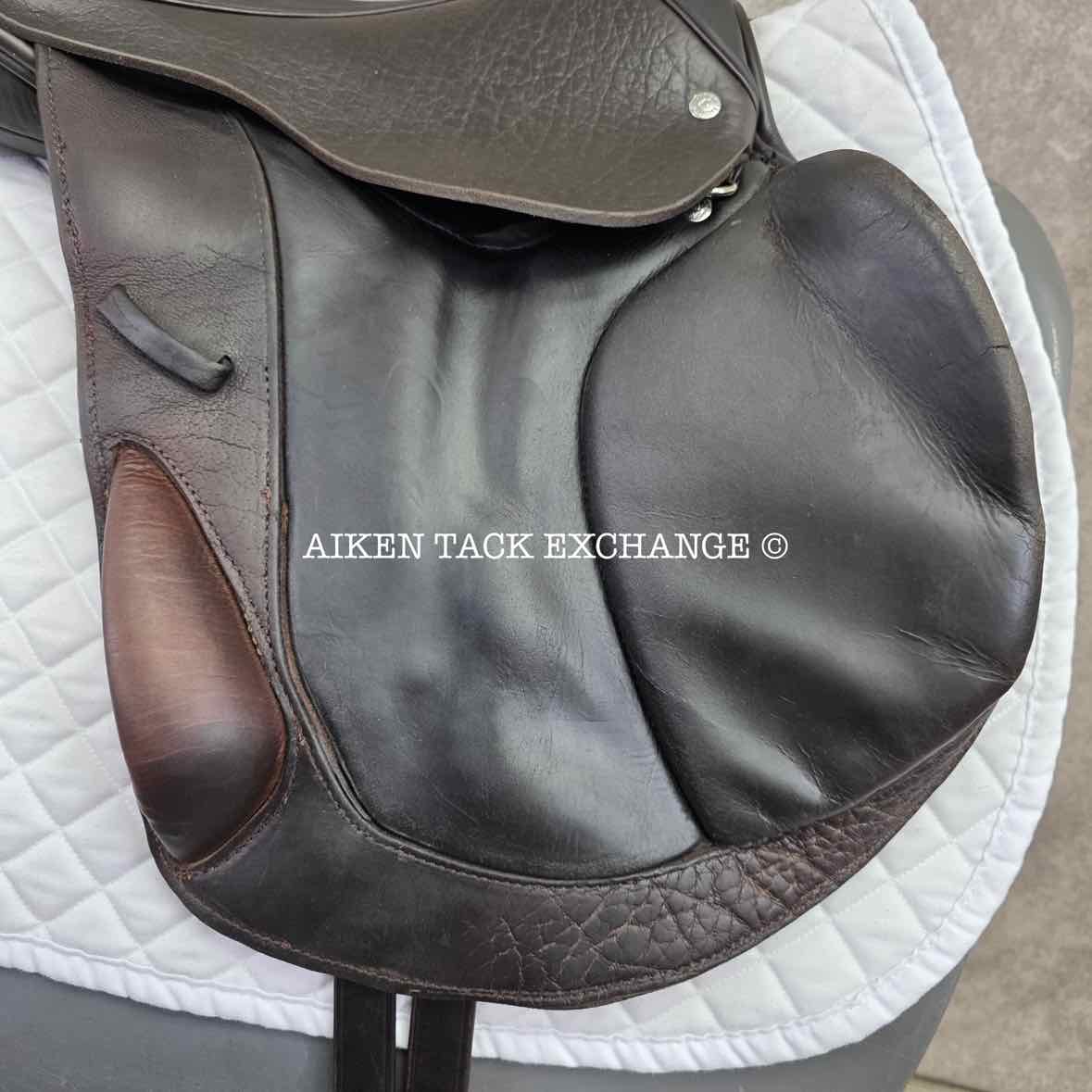 2016 Custom Saddlery Monte Carlo Monoflap Jump Saddle, 18" Seat, Adjustable Tree, Wool Flocked Panels