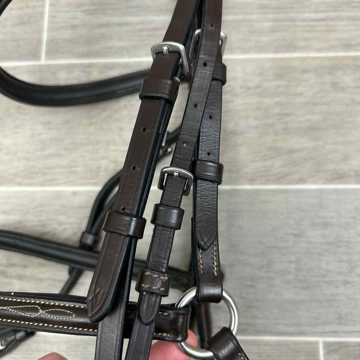 Nunn Finer Stefania Figure 8 Bridle with Matching Rubber Reins, Oversize