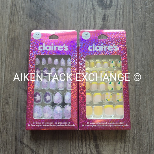 Claire's Press-On Nails (2 Sets) - 24 Count Each (48 Total)