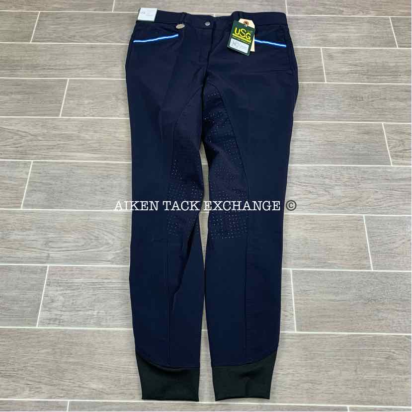 KL Select USG "Ava" Silicone Full Seat Breeches, Size 30