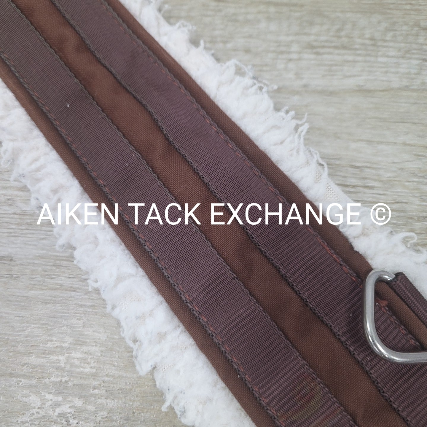 Lettia Fleece Lined CoolMax Girth with Double Elastic, Brown, 46"
