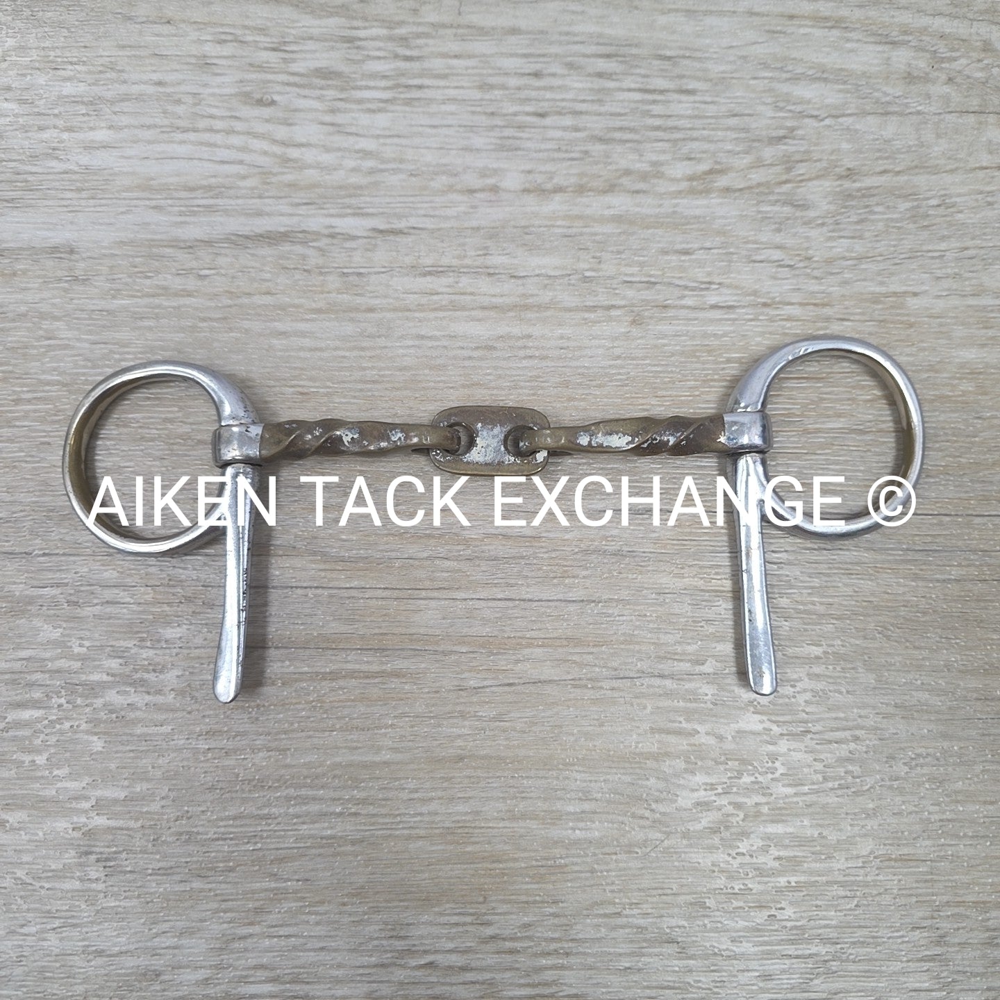 Copper Twisted French Link Half Cheek Bit 4.75"