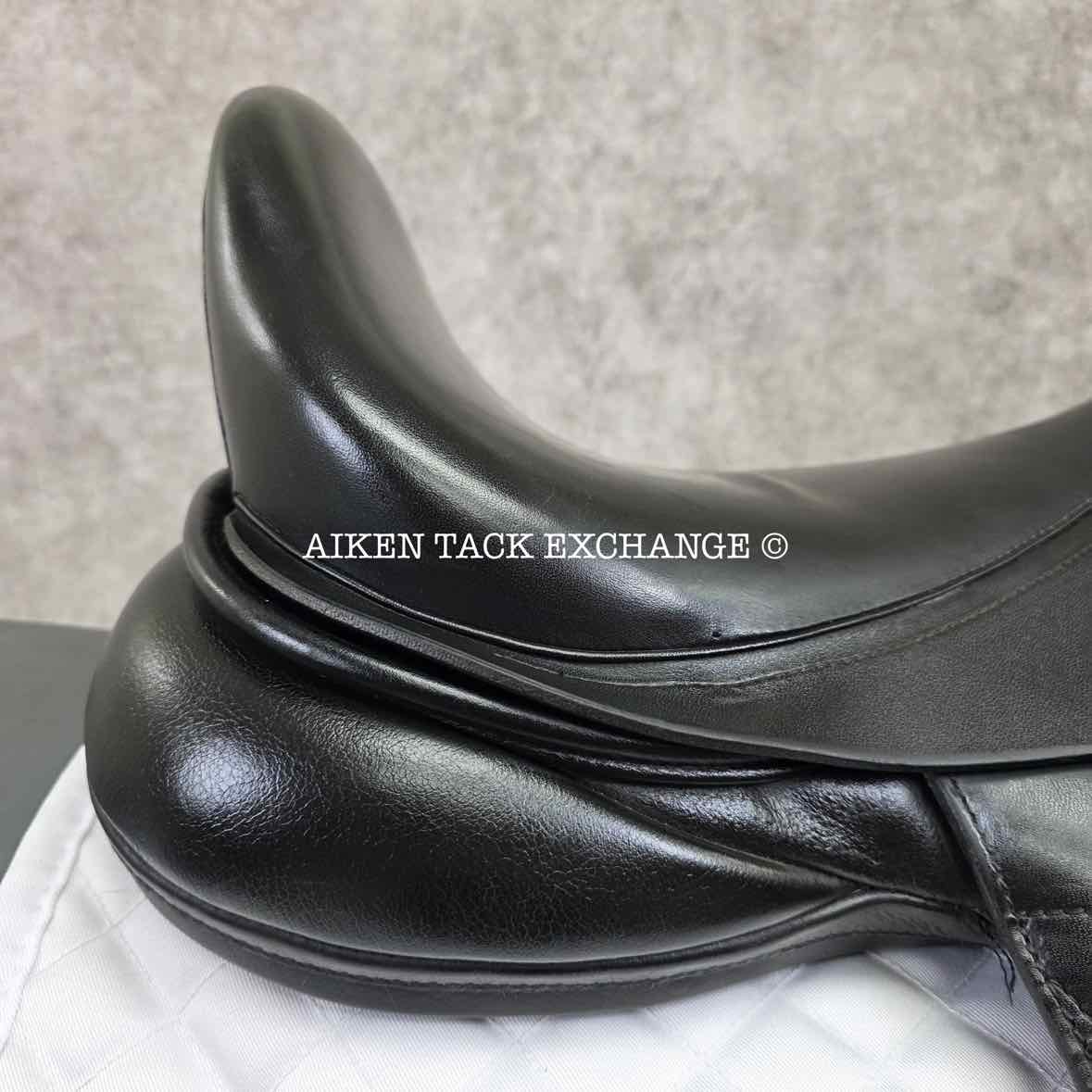 2015 Custom Saddlery Wolfgang Matrix Monoflap Dressage Saddle, 17.5" Seat, Adjustable Tree, Wool Flocked Hybrid Panels