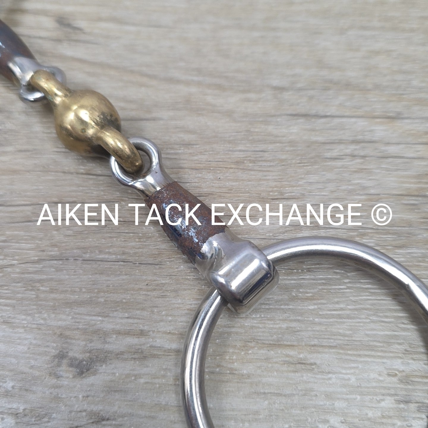 Shires Blue Alloy Loose Ring Double Joint Lozenge Bit 4.5"