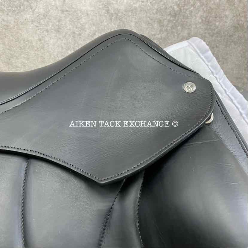 2019 Voltaire Adelaide Monoflap Dressage Saddle, 18" Seat, 2A Flap, Medium Wide/Wide Tree, PRO Panels, Full Buffalo Leather