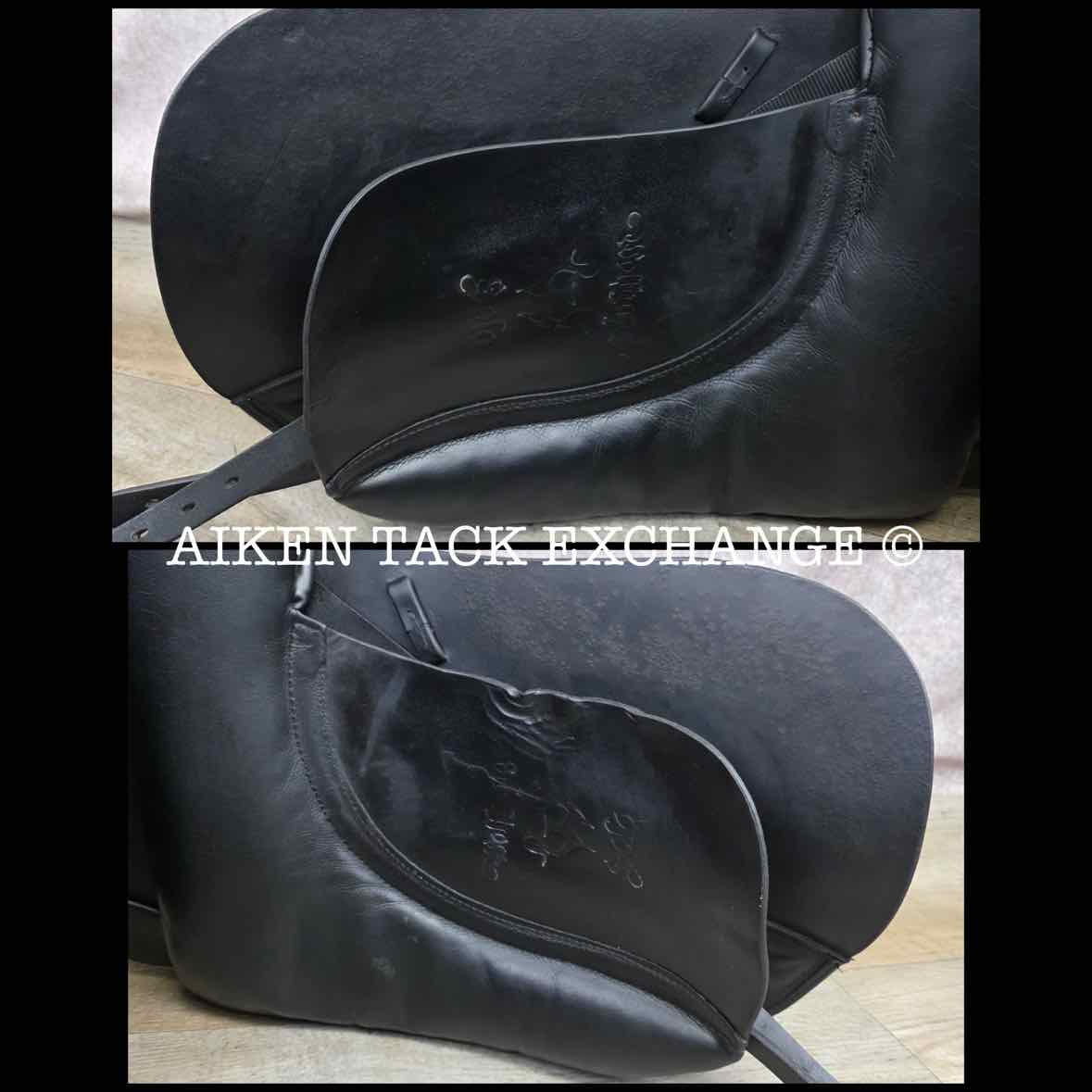 2014 Custom Saddlery Signature Wolfgang Solo Dressage Saddle, 17.5" Seat, Adjustable Tree, Wool Flocked Panels