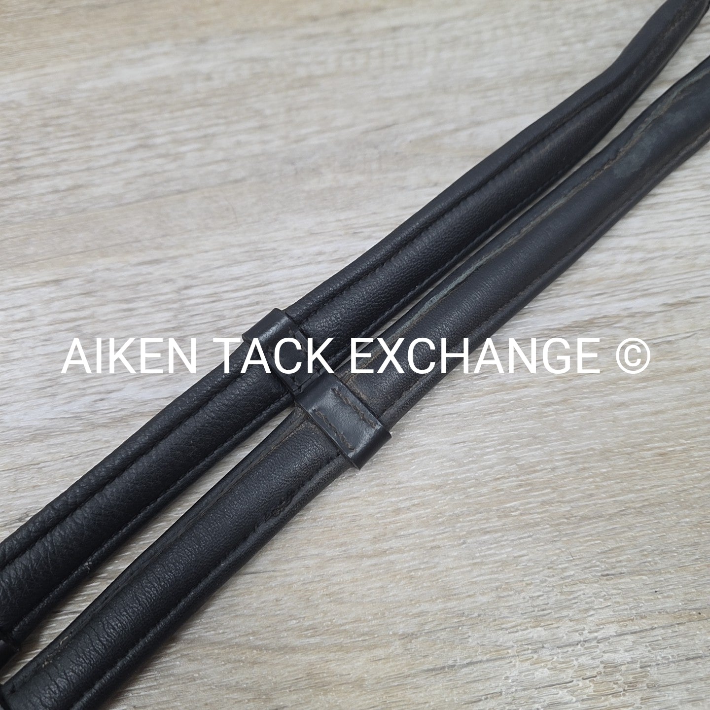 Cushion Grip Reins with Hand Stops, Black, 56"