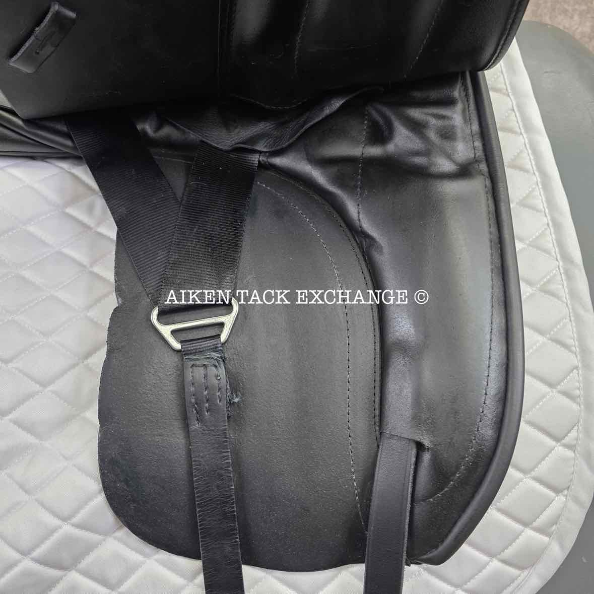 2014 Custom Saddlery Signature Wolfgang Solo Dressage Saddle, 17.5" Seat, Adjustable Tree, Wool Flocked Panels