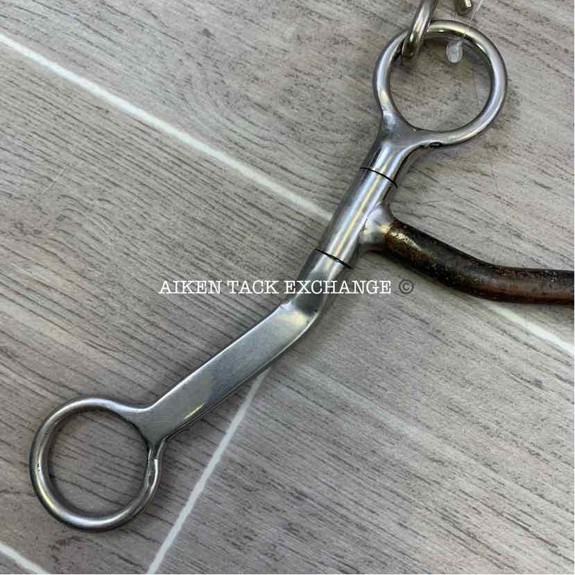 Mullen Mouth Ported Sweet Iron Shanked Bit 5"