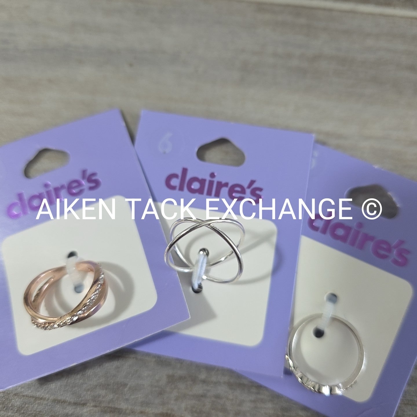 Claire's Rings (3) - Size 6