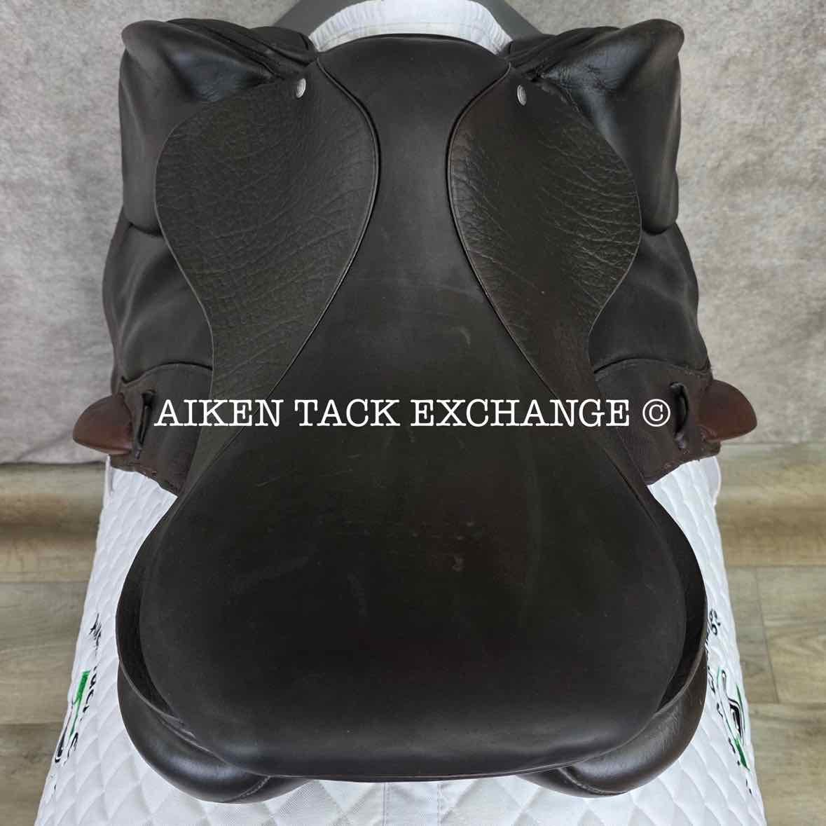 2016 Custom Saddlery Monte Carlo Monoflap Jump Saddle, 18" Seat, Adjustable Tree, Wool Flocked Panels