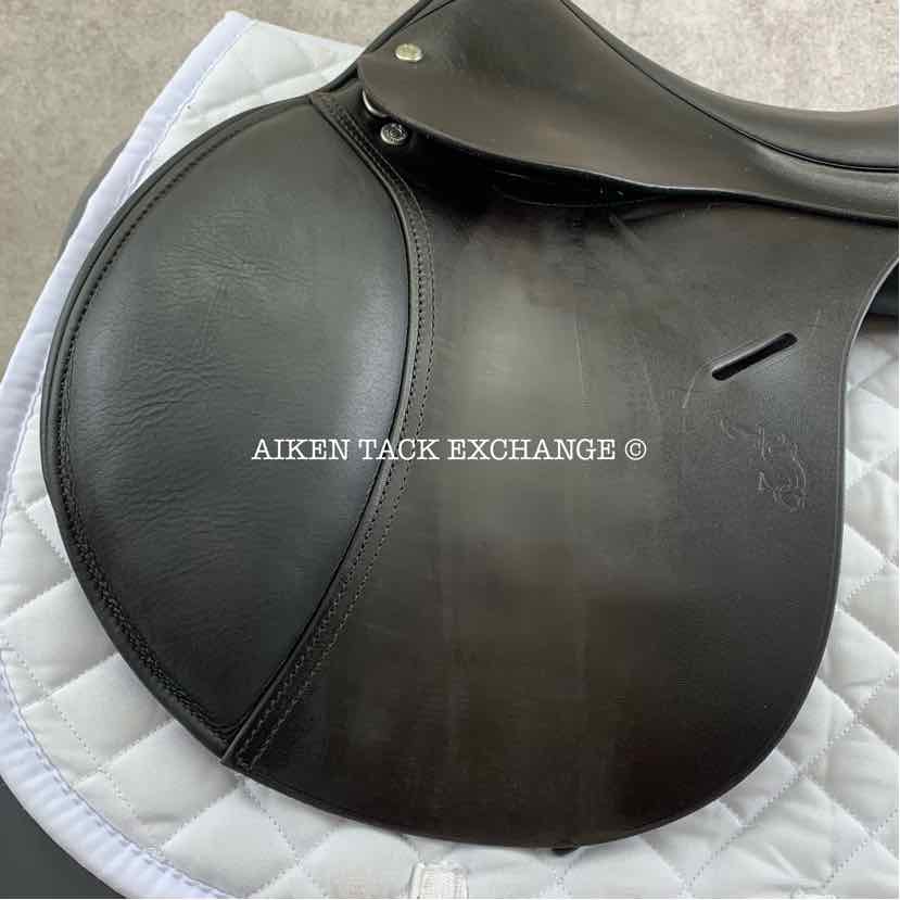 2017 Stackhouse Close Contact Jump Saddle, 16.5" Seat, Short Flap, Medium Narrow