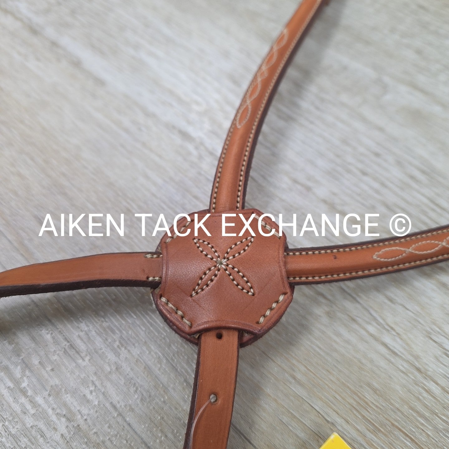 Edgewood Raised Fancy Stitched Figure 8 Noseband, Size Cob
