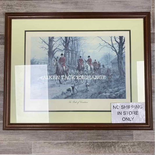 The Pink of Condition by George Wright, Matted and Framed, 31" x 25"