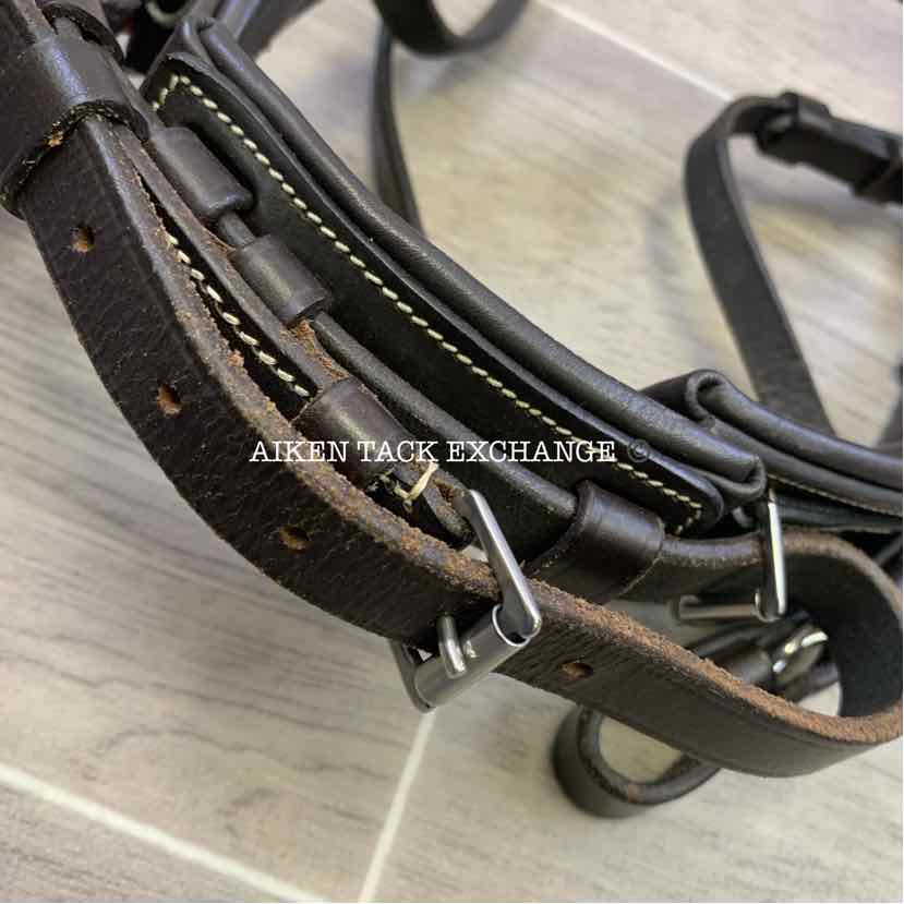 Horze Venice Soft Padded Bridle(Missing Flash Strap) No Reins, Size Full