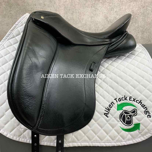 2009 Schleese Victory Dressage Saddle, 16.5" Seat, Short Flap, Adjustable AdapTree, Wool Flocked Panels