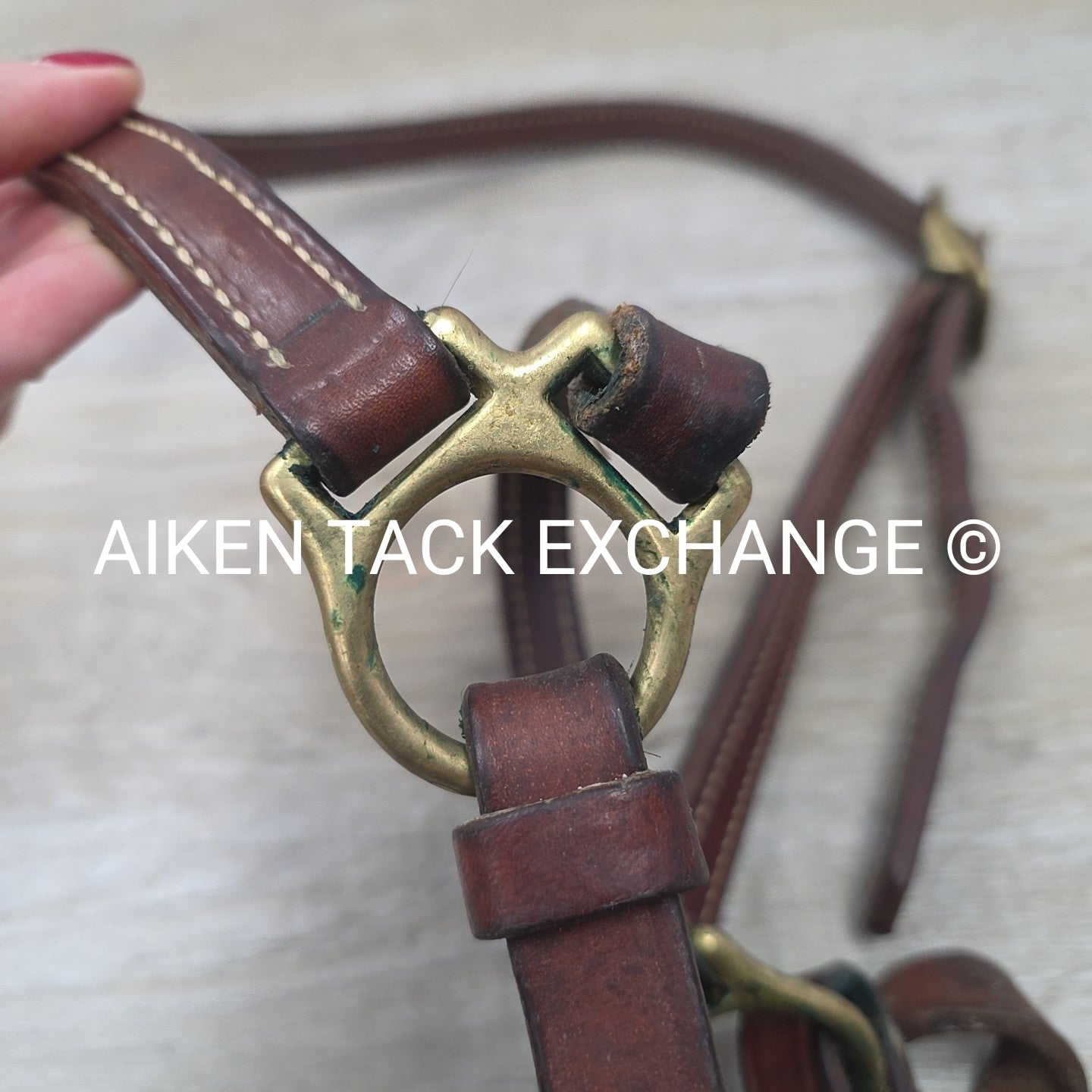 Walsh Leather Grooming Halter, Brown, Size Full