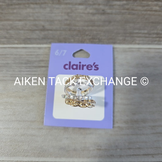 Claire's Stackable Rings - Size 6/7