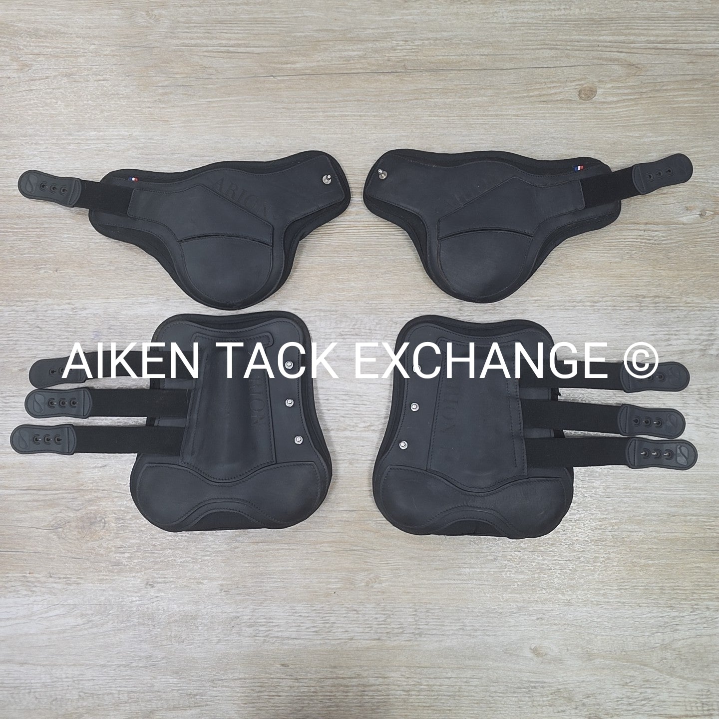 Arion Front & Hind Show Jumping Boots, Black, Size Large