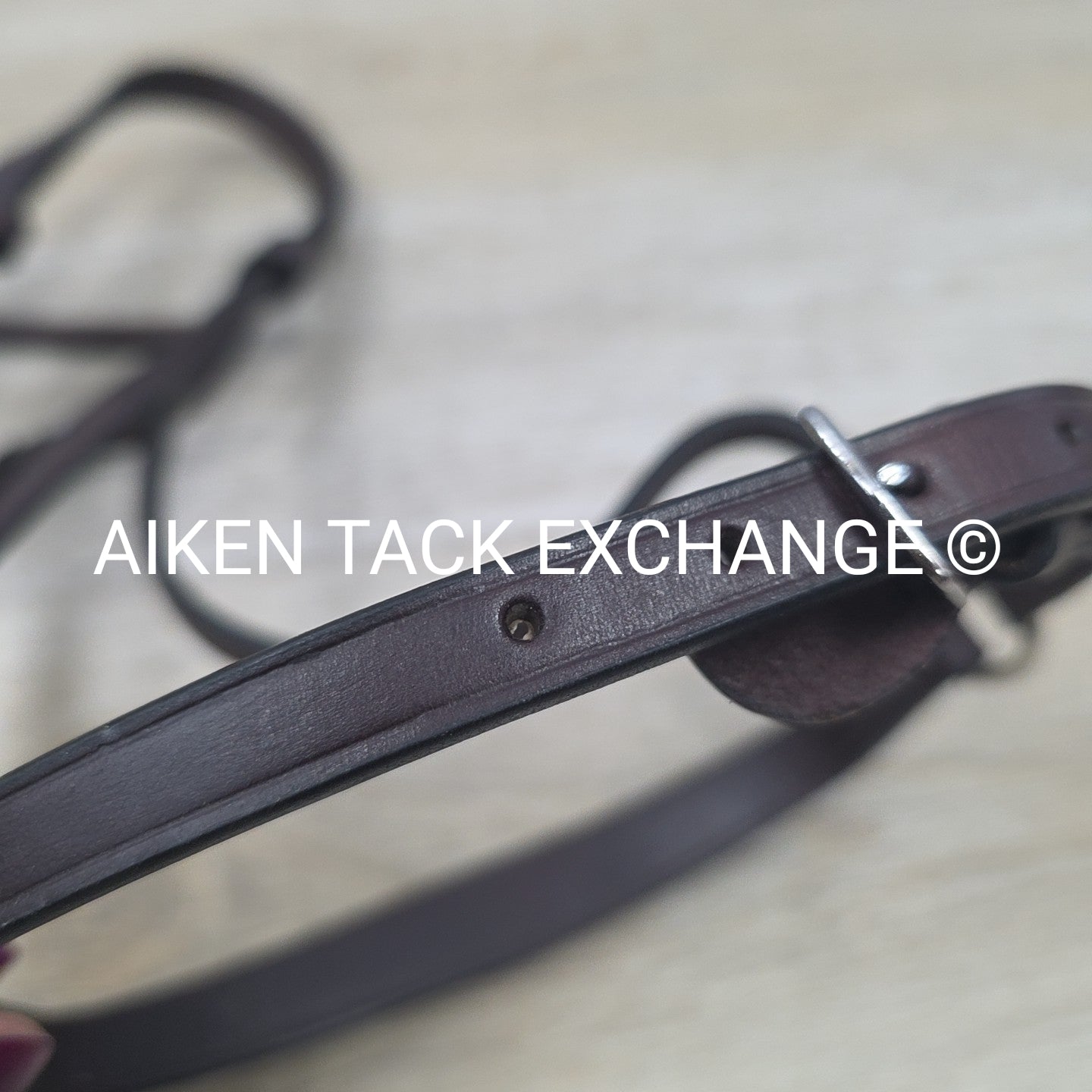 Plain Bridle with Drop Noseband, No Reins, Brown, Size Cob