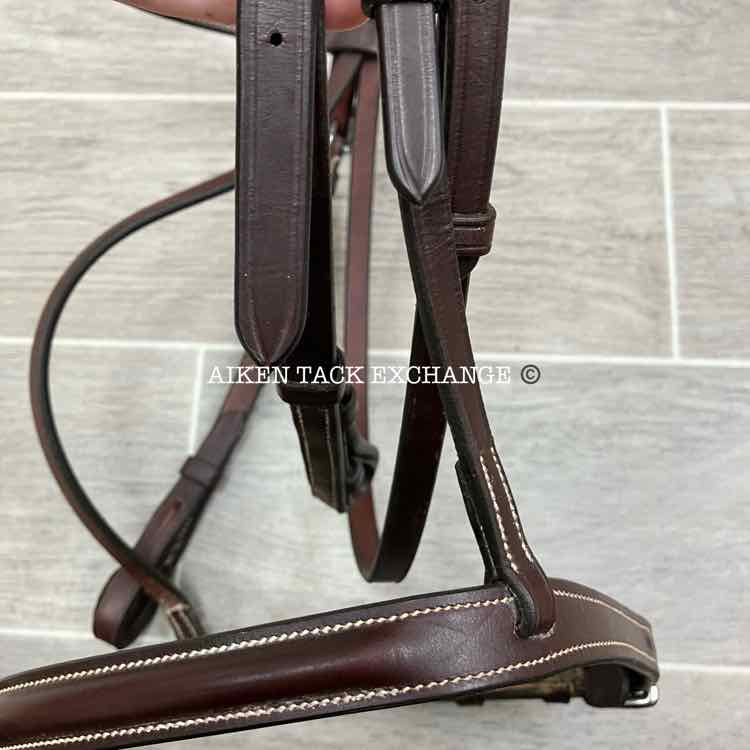 Crosby Plain Raised Bridle with Matching Laced Reins, Sized Cob