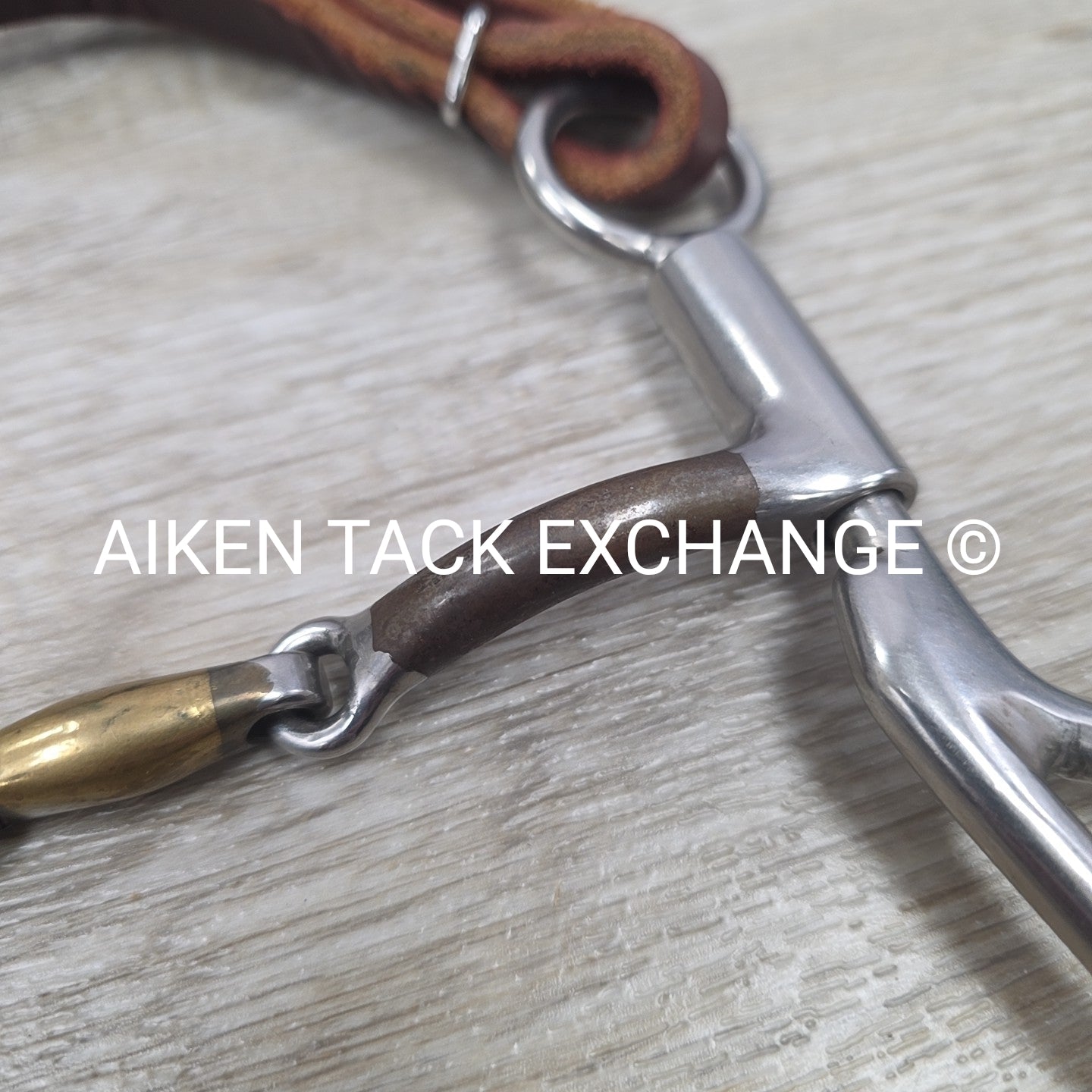 Bowman Bits Double Joint Tear Drop Curb Bit with Curb Strap 5.25"