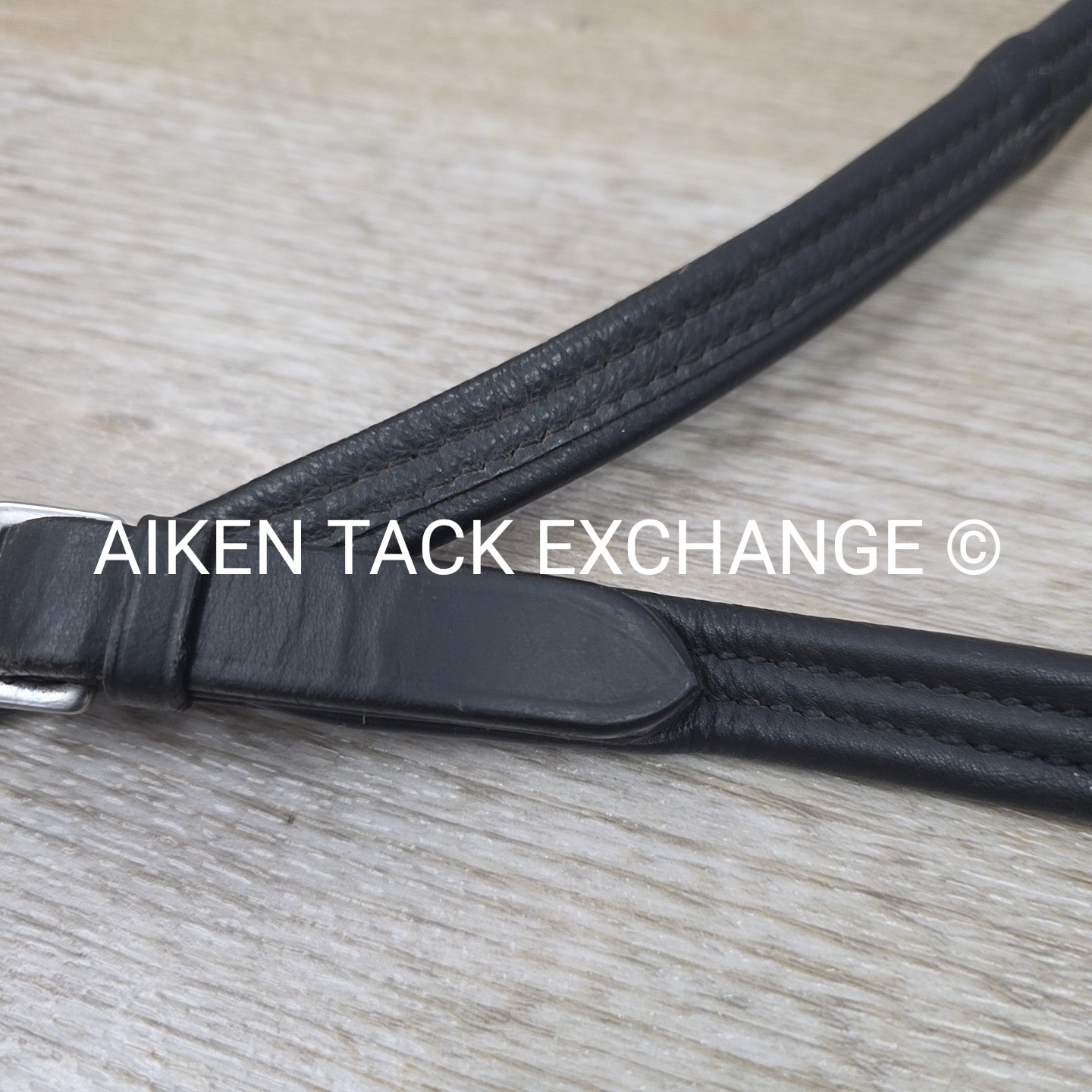 Wrapped Dressage Reins, Black, Size Cob