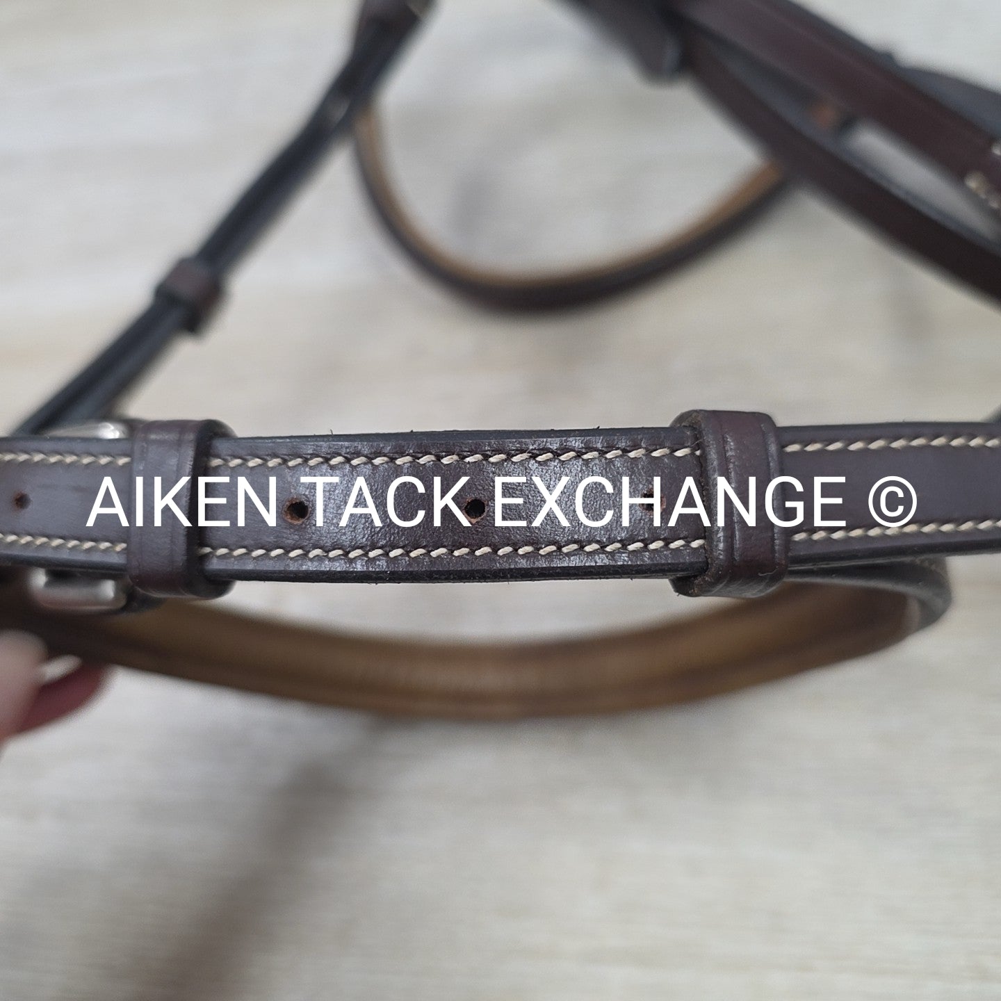 Plain Raised Bridle, No Reins, Brown, Size Pony