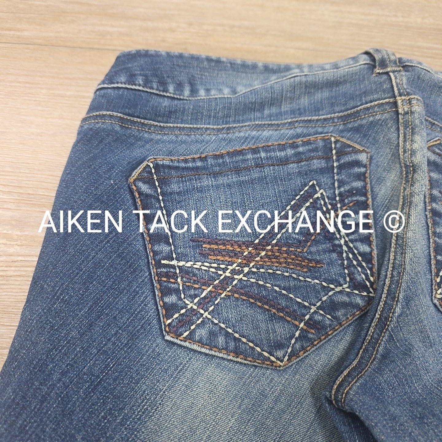 Ariat Denim Knee Patch Breeches, Women's 26R (have blemish)