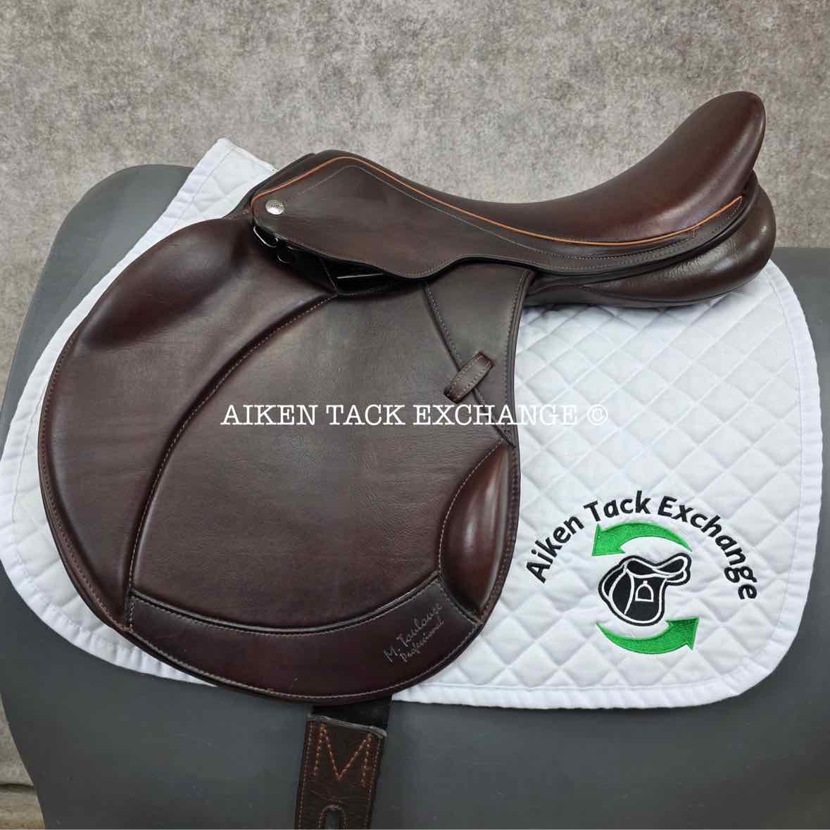 Marcel Toulouse Marielle Genesis Professional Monoflap Eventing Jump Saddle, 18" Seat, Adjustable Tree, Wool Flocked Panels