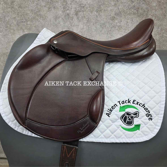 Marcel Toulouse Marielle Genesis Professional Monoflap Eventing Jump Saddle, 18" Seat, Adjustable Tree, Wool Flocked Panels