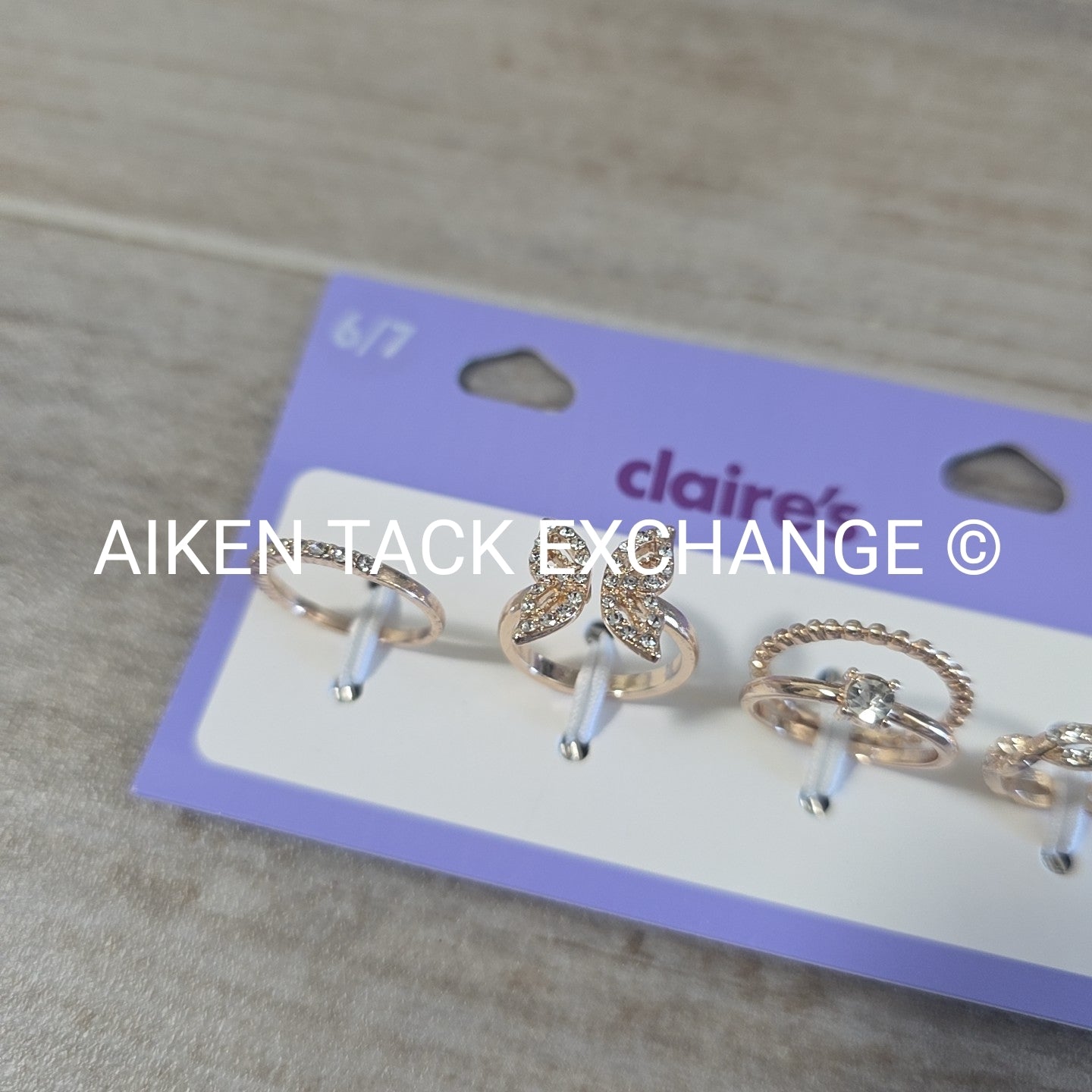 Claire's Ring Set (4) - Size 6/7