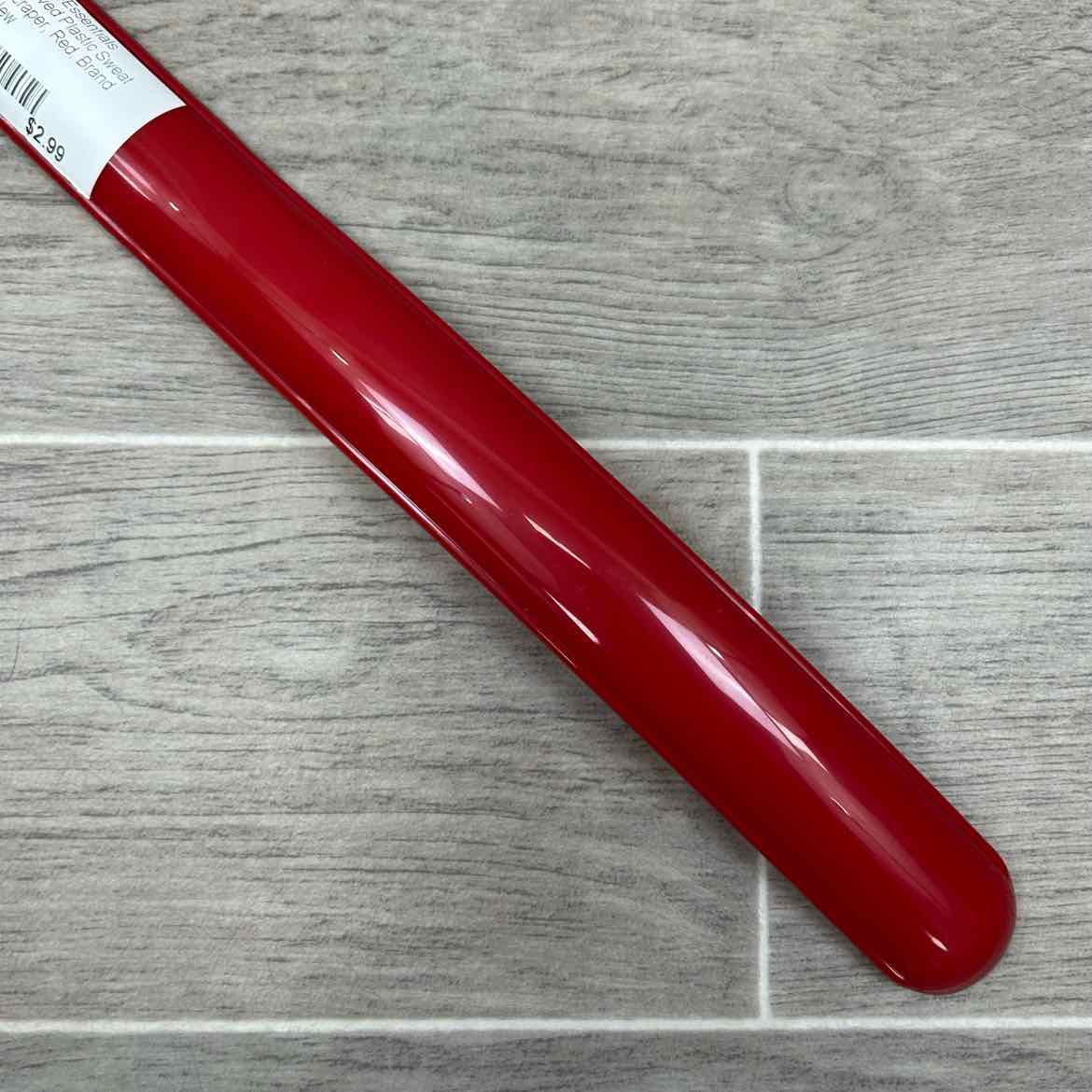Equi-Essentials Curved Plastic Sweat Scraper, Red, Brand New
